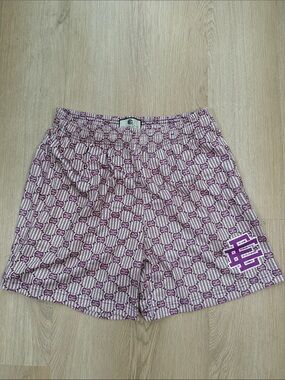 Eric Emanuel purple Patterned Athletic‎ Shorts